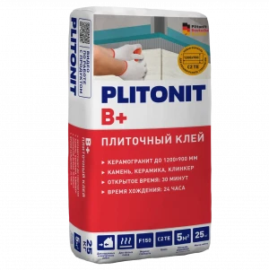 Плиточный клей ПЛИТОНИТ В+ ПЛЮС Плиточный клей ПЛИТОНИТ В+ ПЛЮС