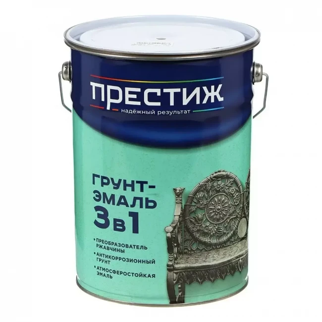 Грунт-эмаль Престиж по ржавчине 3 в 1 