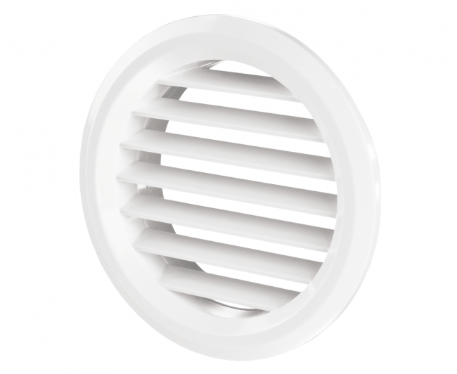 Решетка пластмассовая круглая с фланцем Эвент