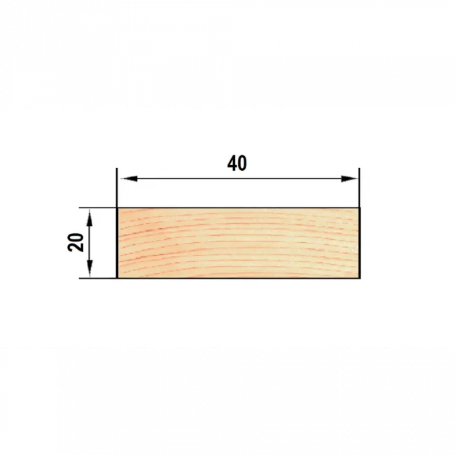 Рейка деревянная сухая Строганная 3м