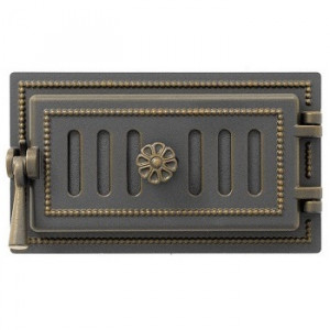 Дверца поддувальная чугунная Везувий 236 (бронза) Дверца поддувальная чугунная Везувий 236 (бронза)