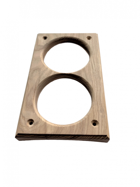 Накладка под розетку/выключатель 68 мм из дерева Ясень на бревно и блок-хаус диаметром 280мм Накладка под розетку/выключатель 68 мм из дерева Ясень на бревно и блок-хаус диаметром 280мм