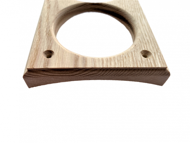 Накладка под розетку/выключатель 68 мм из дерева Ясень на бревно и блок-хаус диаметром 280мм Накладка под розетку/выключатель 68 мм из дерева Ясень на бревно и блок-хаус диаметром 280мм