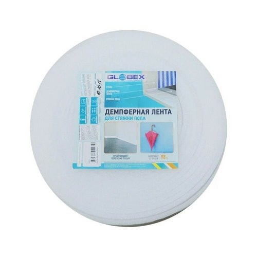 Лента демпферная 8х100мм 15м GLOBEX