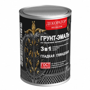 Эмаль по ржавчине 3 в 1 Декоратор Эмаль по ржавчине 3 в 1 Декоратор