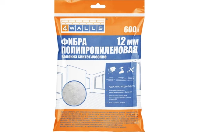 Фиброволокно 4WALLS размер волокна 12мм 600гр