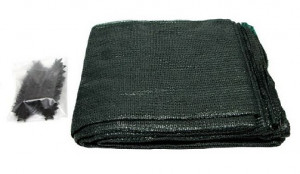 Сетка для притенения зелёная (80%) 4х6м ( с клипс 21шт) Сетка для притенения зелёная (80%) 4х6м ( с клипс 21шт)