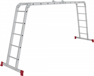 Лестница-трансформер 4х4 высота секции 1,23 м, высота общая 4,54 м, алюминий
