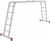 Лестница-трансформер 4х4 высота секции 1,23 м, высота общая 4,54 м, алюминий
