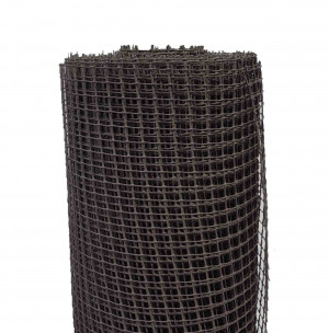 Сетка пластиковая 1,0м х 20м (20х20яч./квадрат) Коричневая Сетка пластиковая 1,0м х 20м (20х20яч./квадрат) Коричневая