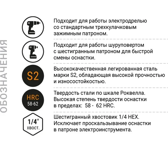 Бита PH2 NOX COREBIT 110 мм