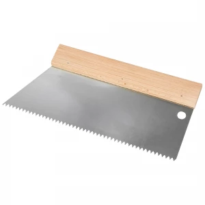 Шпатель для клея зубчатый нержавеющая сталь деревянная ручка Dominus Шпатель для клея зубчатый нержавеющая сталь деревянная ручка Dominus