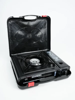 Плитка портативная газовая (пластиковый кейс, пьезоподжиг) X-PERT Плитка портативная газовая (пластиковый кейс, пьезоподжиг) X-PERT