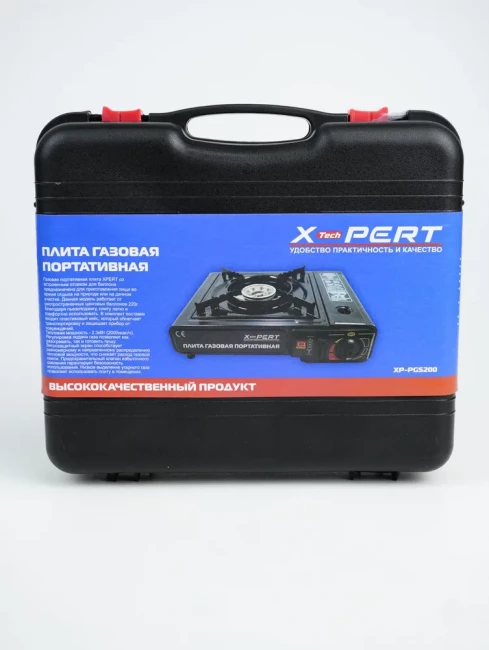 Плитка портативная газовая (пластиковый кейс, пьезоподжиг) X-PERT Плитка портативная газовая (пластиковый кейс, пьезоподжиг) X-PERT