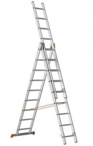 Лестница алюминиевая 3 секции (9стп. 4,12м/выс.)