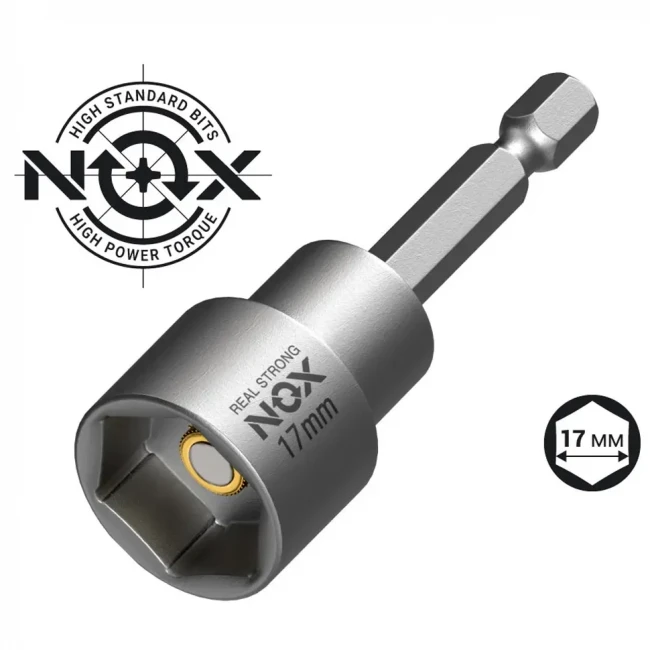 Бита с торцевой головкой магнитная NOX NUT SETTER Бита с торцевой головкой магнитная NOX NUT SETTER