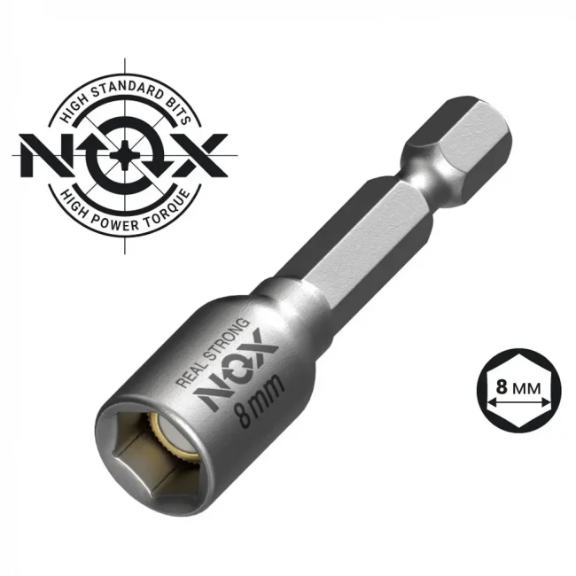 Бита с торцевой головкой магнитная NOX NUT SETTER Бита с торцевой головкой магнитная NOX NUT SETTER