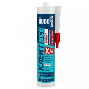 Клей монтажный "КУДО" SPRINT клеит все на основе гибридных полимеров Клей монтажный "КУДО" SPRINT клеит все на основе гибридных полимеров