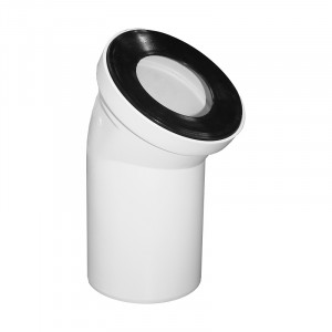 Труба для унитаза жесткая с рез.манжетой Ø110мм х 45гр. СИНИКОН Труба для унитаза жесткая с рез.манжетой Ø110мм х 45гр. СИНИКОН