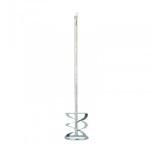 Венчик Турбо для строительных смесей оцинк SDS+ (насадка-миксер для перфоратора) 100х600мм Biber