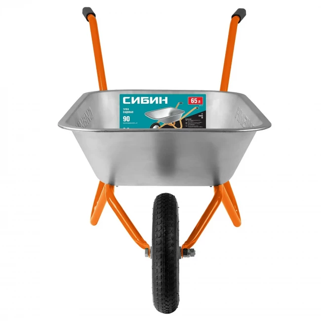 Тачка садово-строительная одноколесная, СТ 11 СИБИН Тачка садово-строительная одноколесная, СТ 11 СИБИН