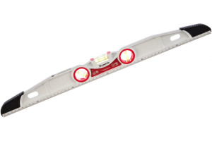 Уровень алюминиевый литой, фрезерованный, 3 глазка, две ударные площадки, 600 мм Matrix Уровень алюминиевый литой, фрезерованный, 3 глазка, две ударные площадки, 600 мм Matrix