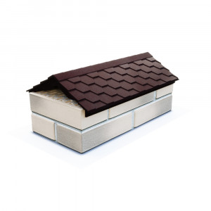 Парапет (1 кирпич) 510*300*105 мм Коричневый ZKING Парапет (1 кирпич) 510*300*105 мм Коричневый ZKING