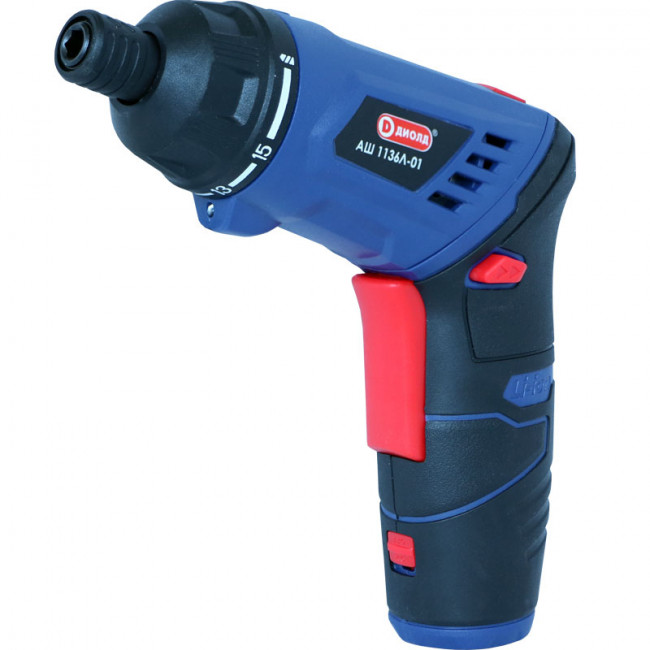 Аккумуляторный шуруповерт (отвертка) Диолд АШ-1136 Л-01 Аккумуляторный шуруповерт (отвертка) Диолд АШ-1136 Л-01