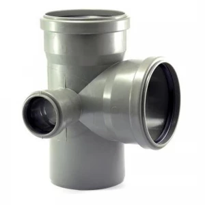 Крестовина внутренняя двух плоскостная левая для канализационных труб Ø110х110х50мм 90° Крестовина внутренняя двух плоскостная левая для канализационных труб Ø110х110х50мм 90°