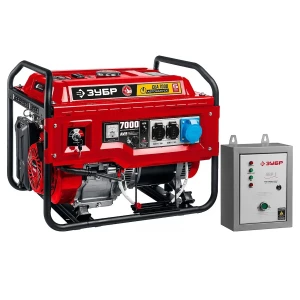 Бензиновый генератор Зубр СБА-7000, с автозапуском Бензиновый генератор Зубр СБА-7000, с автозапуском