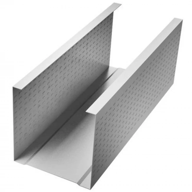 Профиль стоечный Стандарт 0,45мм металлический 3м  Профиль стоечный Стандарт 0,45мм металлический 3м