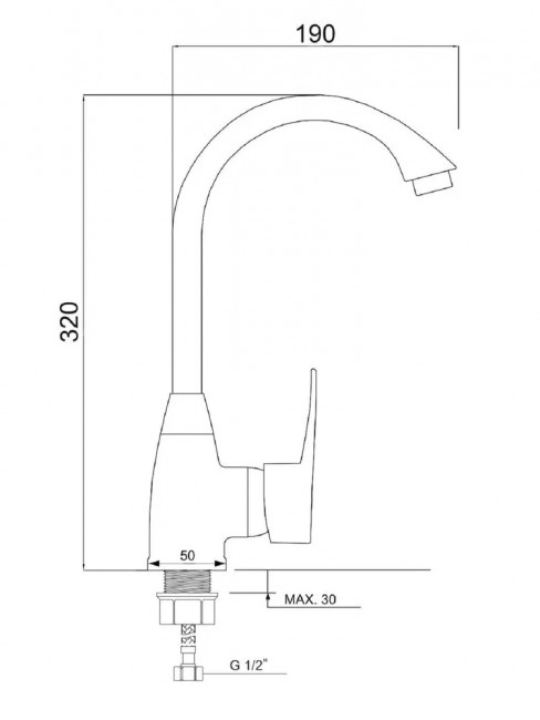 Смеситель для кухни пластиковый Смеситель для кухни пластиковый