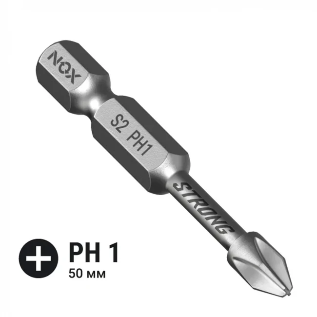 Бита NOX Strong PH1 50мм Бита NOX Strong PH1 50мм
