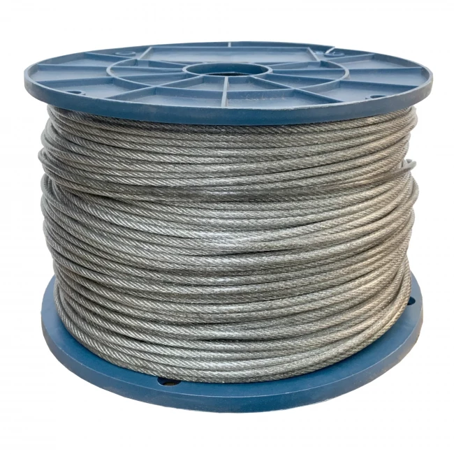 Трос стальной в оплётке ПВХ SWR 3/4мм Трос стальной в оплётке ПВХ SWR 3/4мм