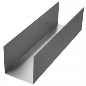 Профиль направляющий Стандарт 0,45мм металлический 27x28х-3000мм  Профиль направляющий Стандарт 0,45мм металлический 27x28х-3000мм