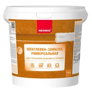 Шпаклевка готовая для трещин 1,4кг Неомид Шпаклевка готовая для трещин 1,4кг Неомид