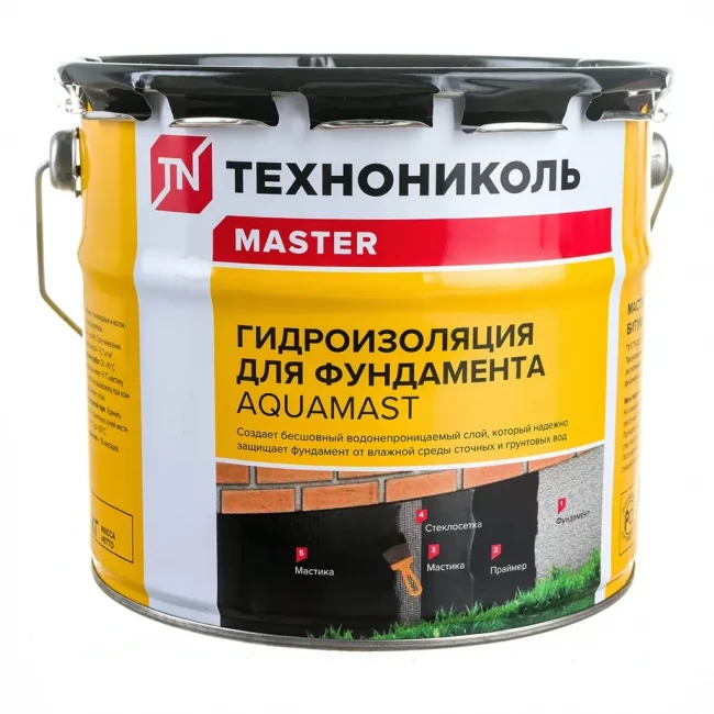 Мастика битумная для Фундамента AquaMast Мастика битумная для Фундамента AquaMast