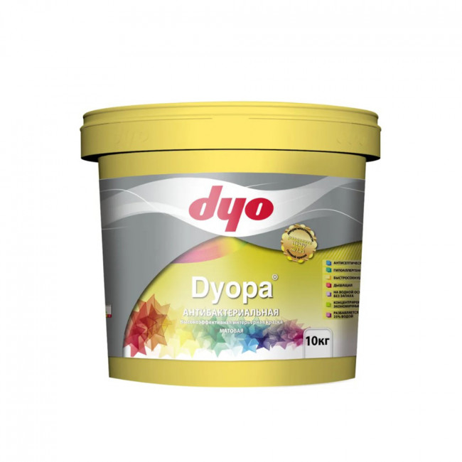 Краска вд интерьерная  DYOPA (разб до 25%) DYO матовая 