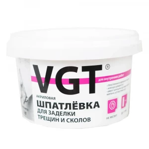 Шпаклевка готовая для внутренних работ для заделки швов/сколов 1кг ВГТ