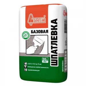 Шпаклёвка цементная СТАРАТЕЛИ Базовая для вн/раб. белая (20 кг.) Шпаклёвка цементная СТАРАТЕЛИ Базовая для вн/раб. белая (20 кг.)
