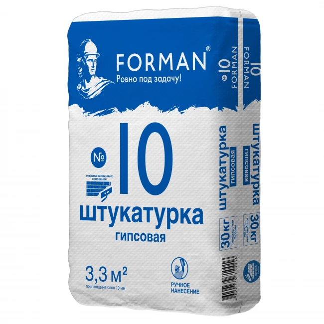 Штукатурка гипсовая Forman 10  (30 кг)
