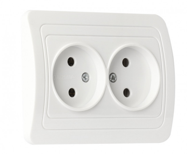 Розетка без заземления внутренняя