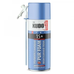 Пена монтажная KUDO HOME 15+ бытовая (520мл) Пена монтажная KUDO HOME 15+ бытовая (520мл)