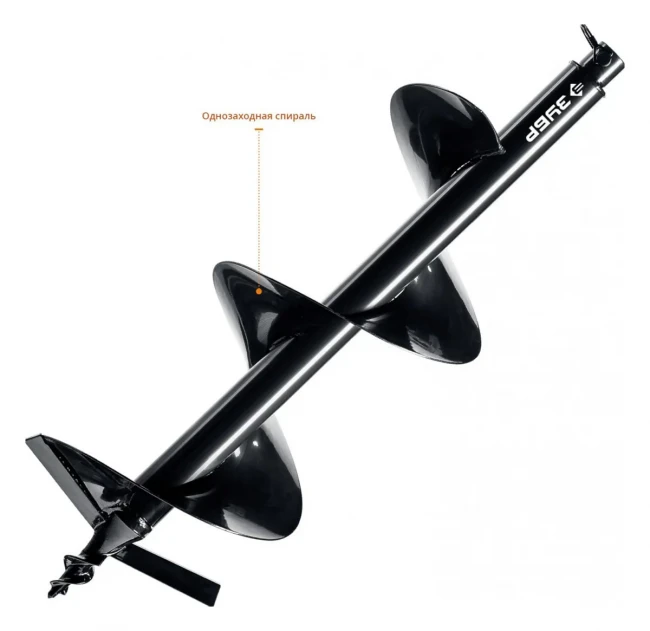 Шнек для мотобуров d=200мм, однозаходный ЗУБР