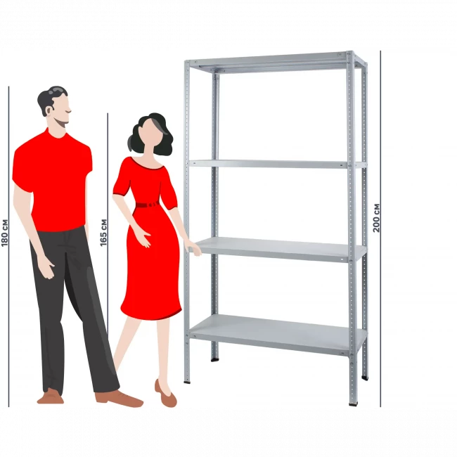 Стеллаж металл Everest серый Стеллаж металл Everest серый