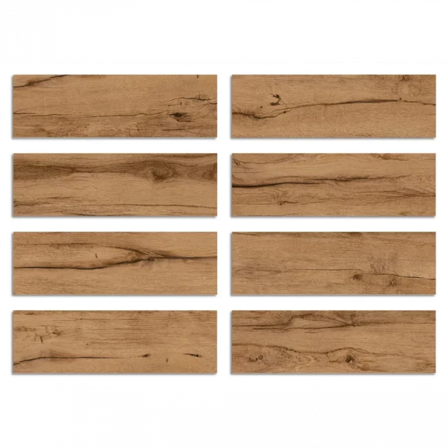 Плитка Глазурованный керамогранит Cersanit Oakland 18.5x59.8 см 1.216 м² матовый цвет коричневый Плитка Глазурованный керамогранит Cersanit Oakland 18.5x59.8 см 1.216 м² матовый цвет коричневый