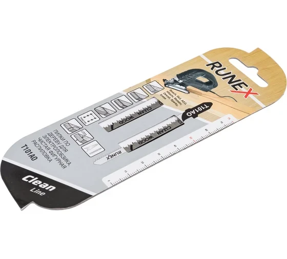 Пилки для лобзика по дереву Т101АО 75x50мм 20з/д Runex