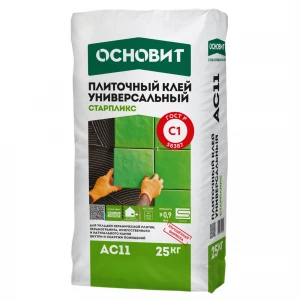 Плиточный клей ОСНОВИТ СТАРПЛИКС АС11 универсальный Плиточный клей ОСНОВИТ СТАРПЛИКС АС11 универсальный