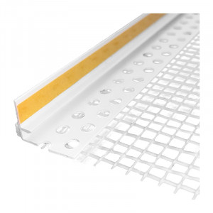 Профиль примыкающий оконный ПВХ с сеткой ПС-6С 2400мм Профиль примыкающий оконный ПВХ с сеткой ПС-6С 2400мм