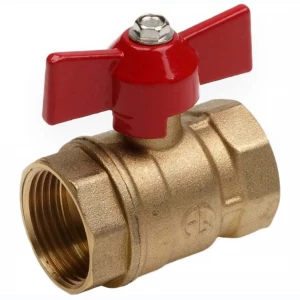 Кран шаровый латунный бабочка Кран шаровый латунный бабочка